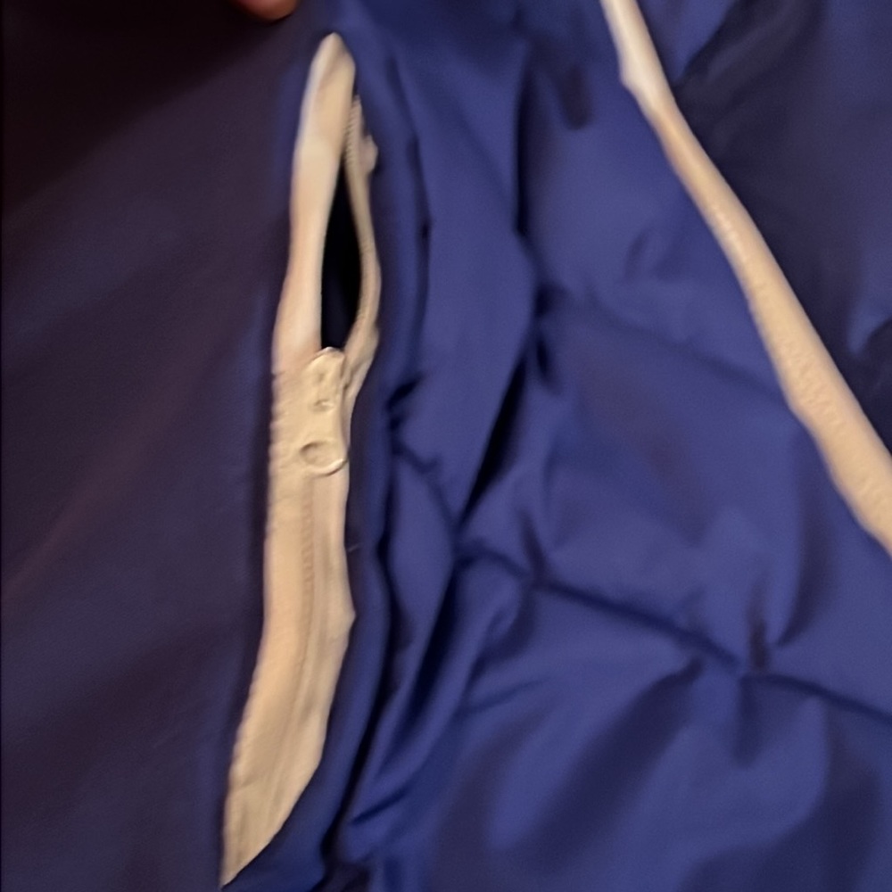 High-Lo Gap Blue Vest, zip pockets, XL - Picture 5 of 14